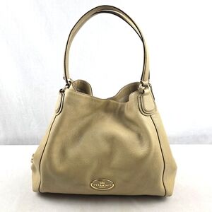 Coach Edie 33547 Shoulder Hobo Leather Bag